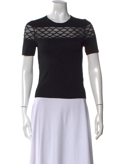 Maje Crew Neck Short Sleeve Top