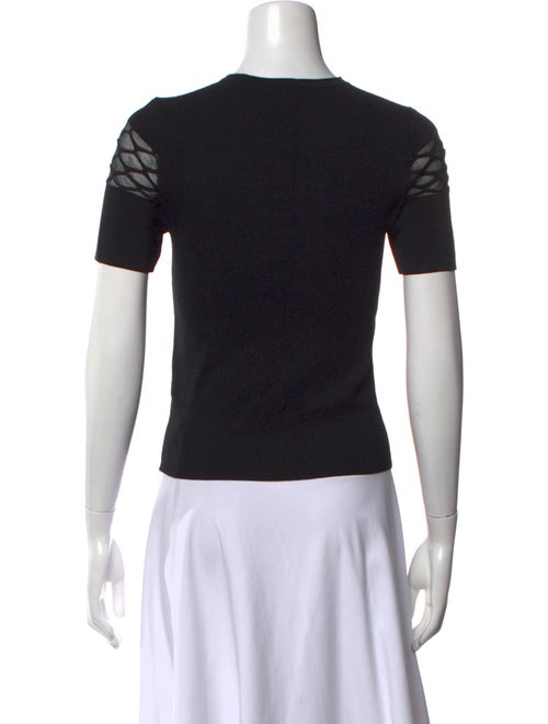 Maje Crew Neck Short Sleeve Top