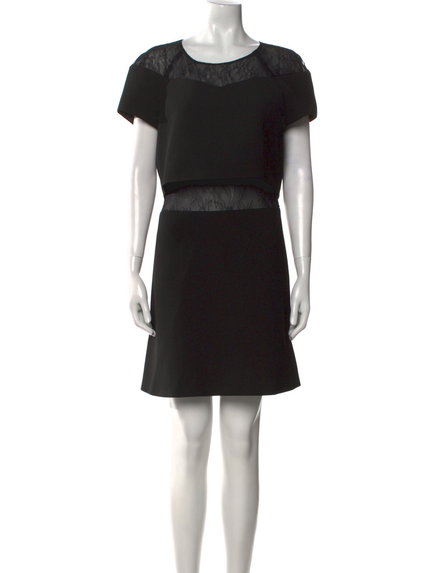 Maje Scoop Neck Mini Dress