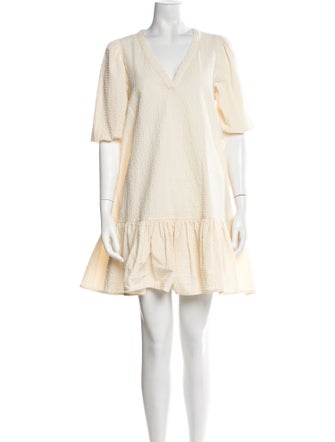 Maje V-Neck Mini Dress