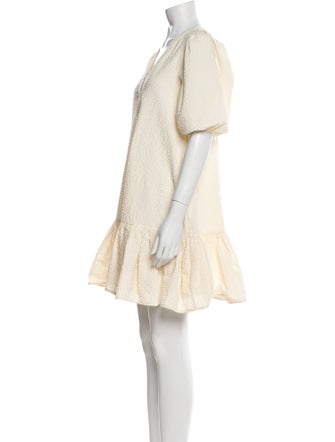 Maje V-Neck Mini Dress