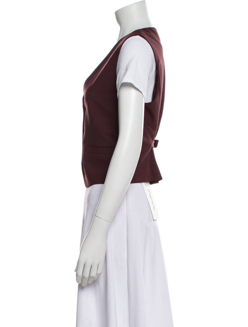 Maje Wool V-Neck Crop Top