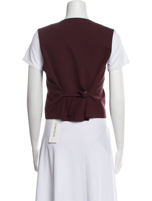 Maje Wool V-Neck Crop Top