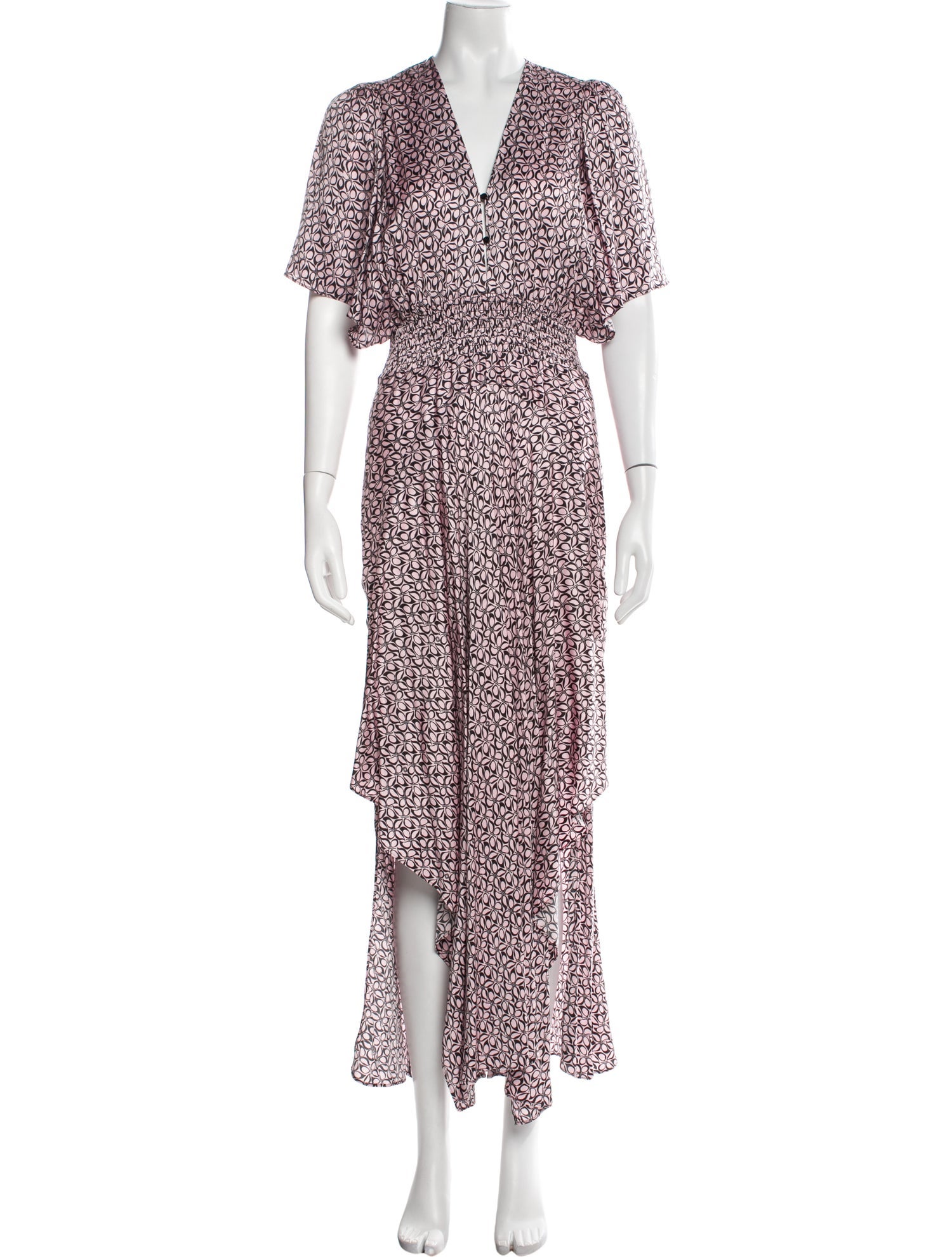 Maje Floral Print Long Dress