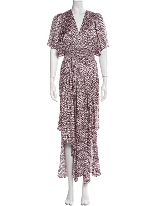 Maje Floral Print Long Dress