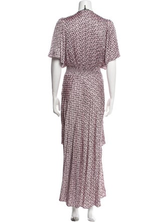 Maje Floral Print Long Dress