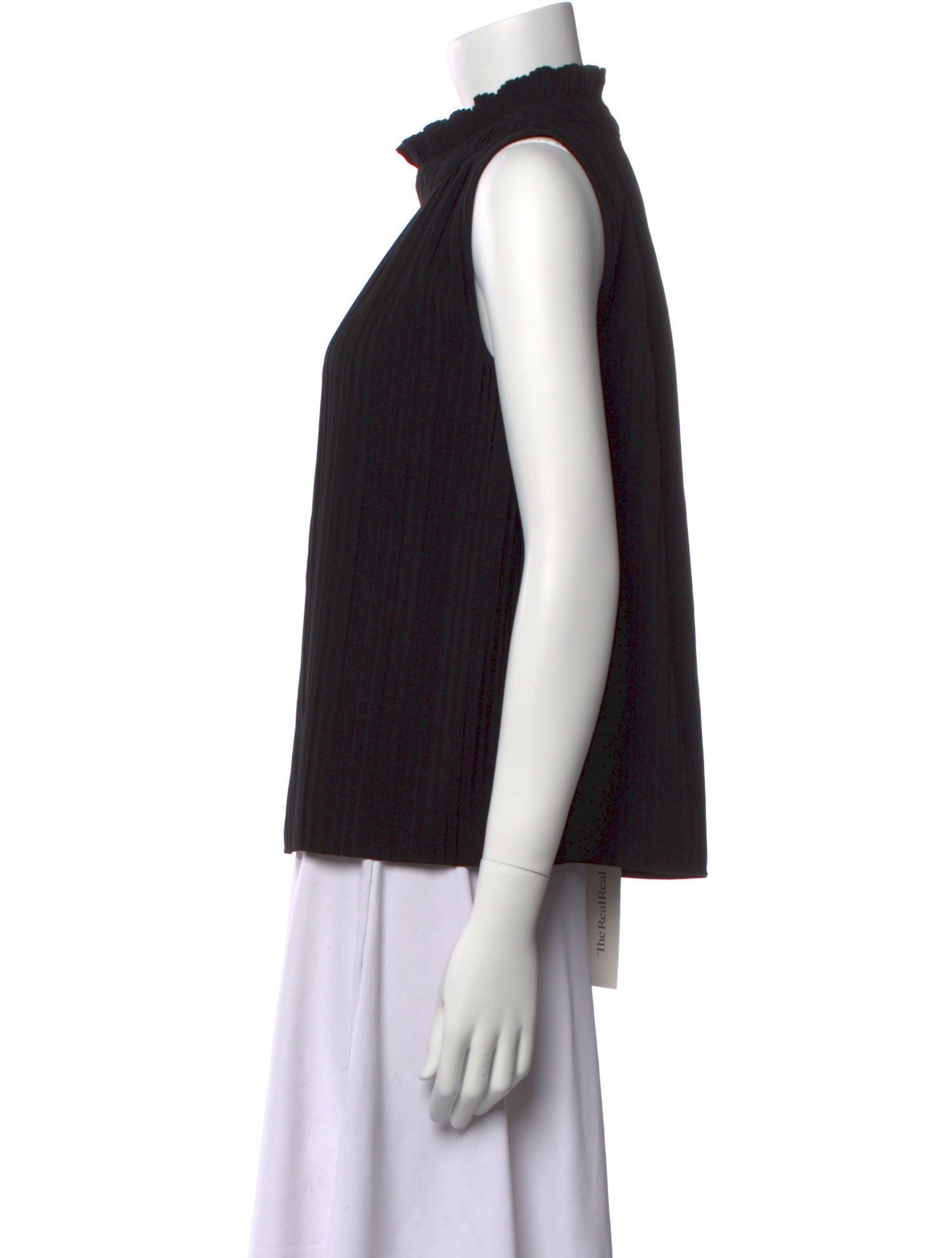 Maje Mock Neck Sleeveless Blouse