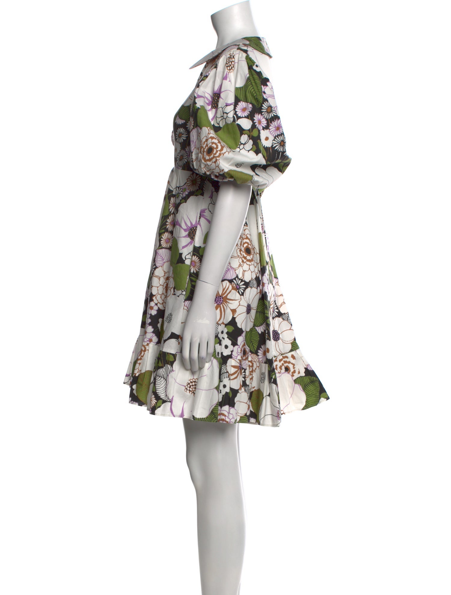 Maje Floral Print Mini Dress
