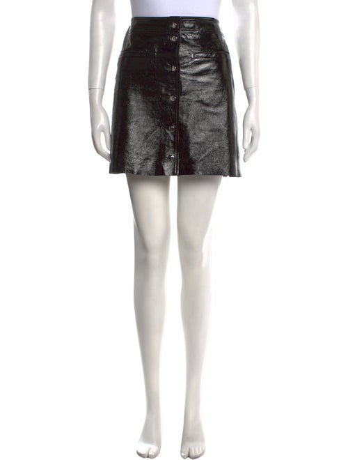 Maje Leather Mini Skirt
