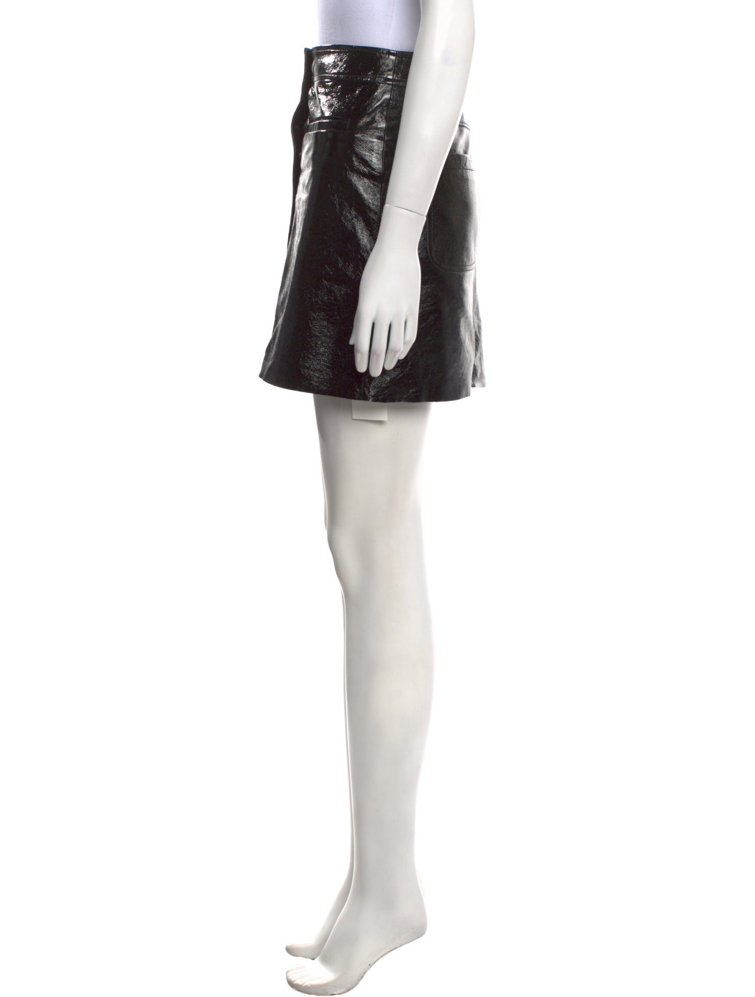 Maje Leather Mini Skirt