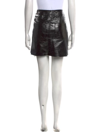 Maje Leather Mini Skirt