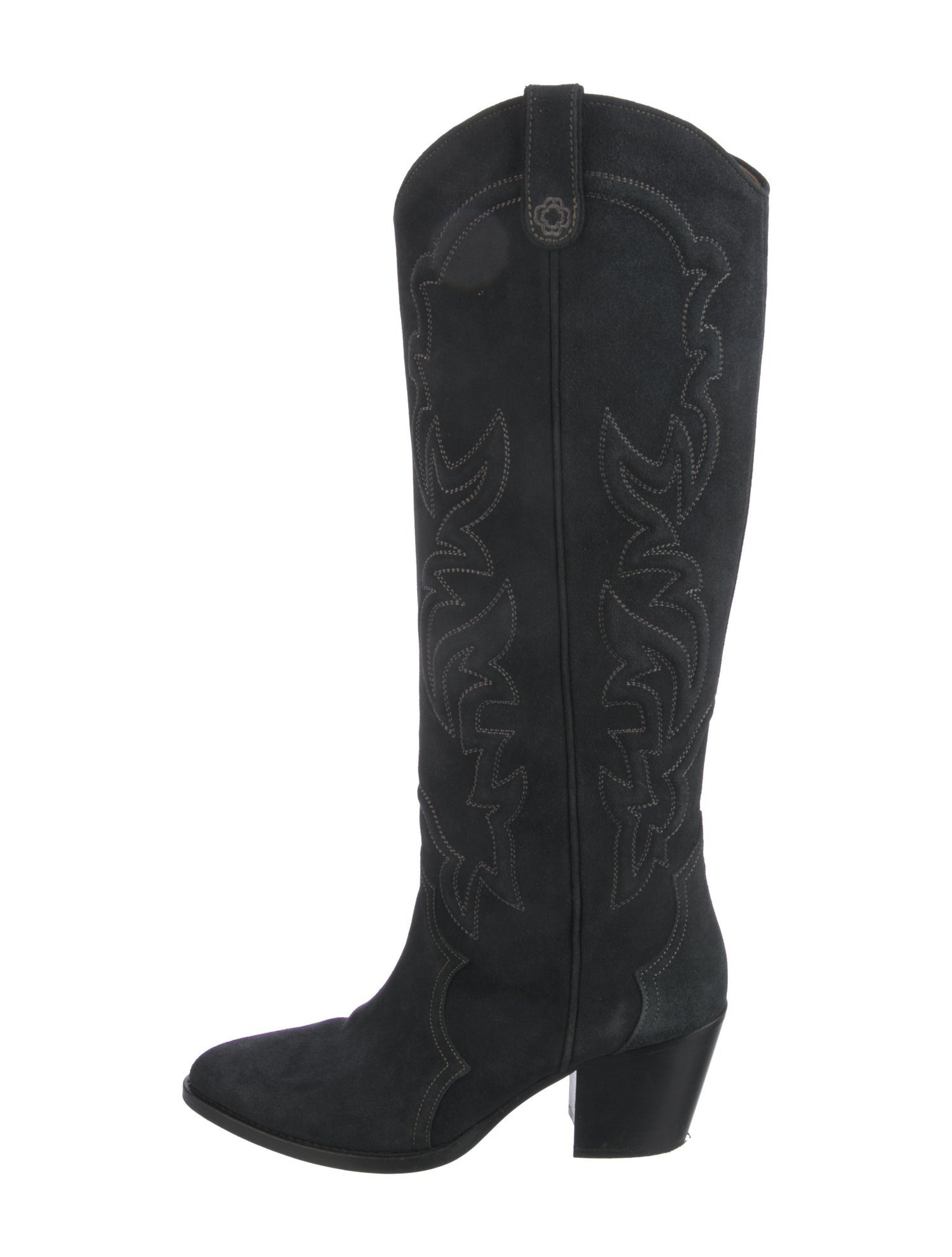 Maje Leather Riding Boots