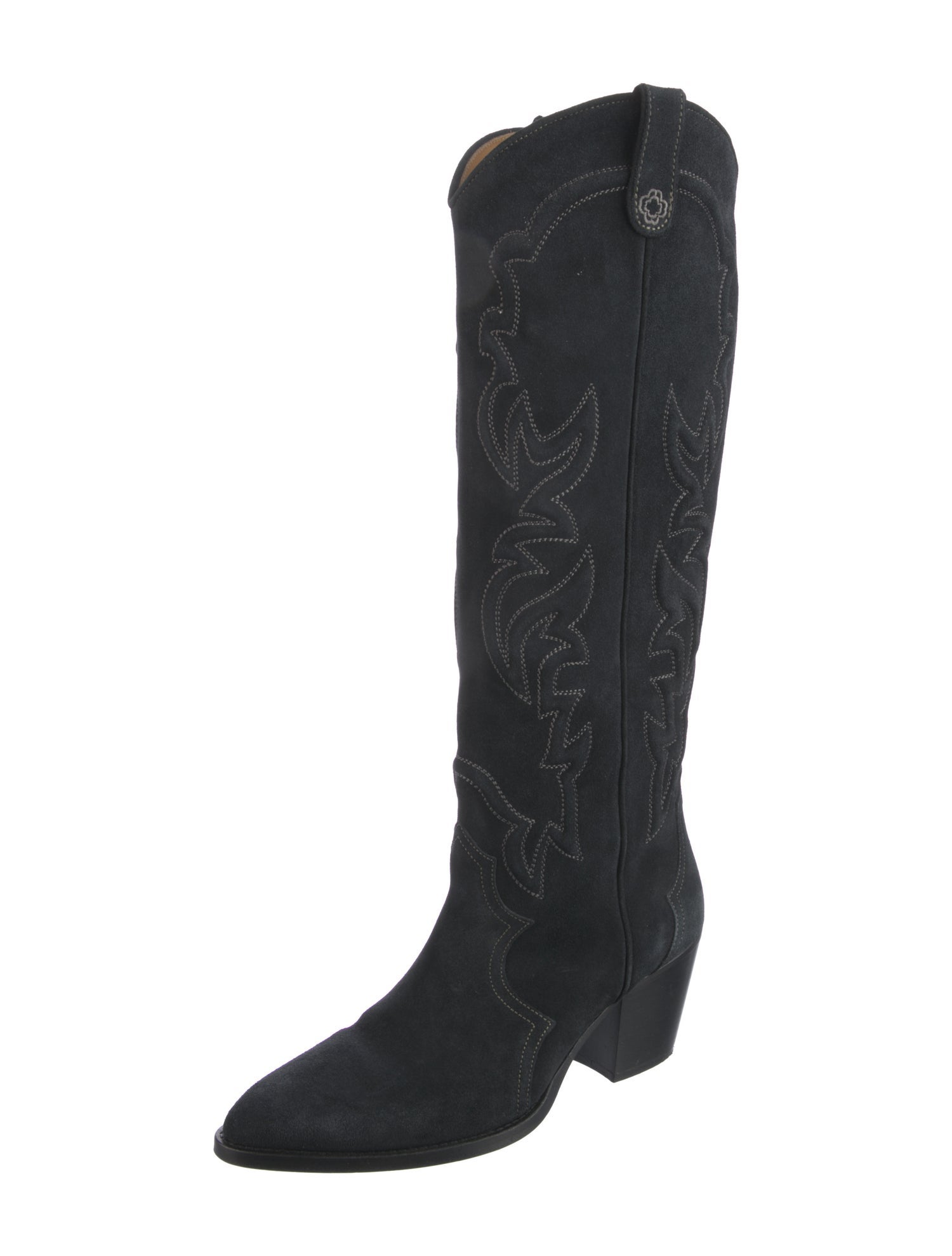 Maje Leather Riding Boots