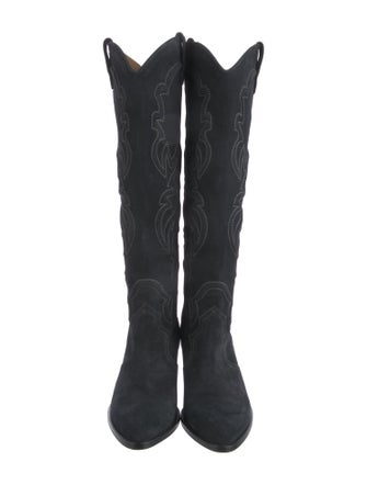 Maje Leather Riding Boots