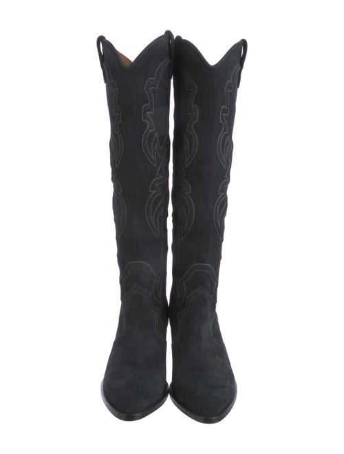 Maje Leather Riding Boots