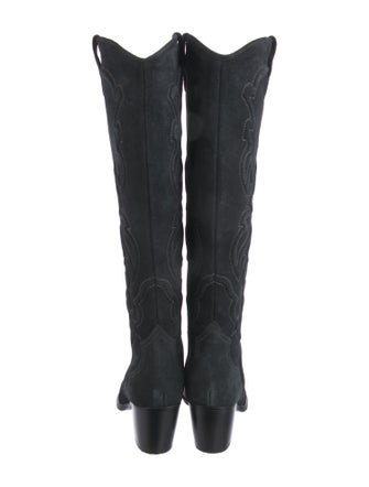 Maje Leather Riding Boots