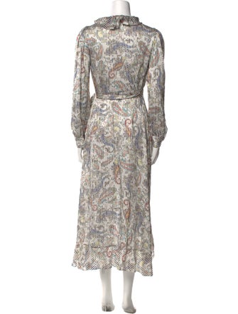 Maje Printed Long Dress