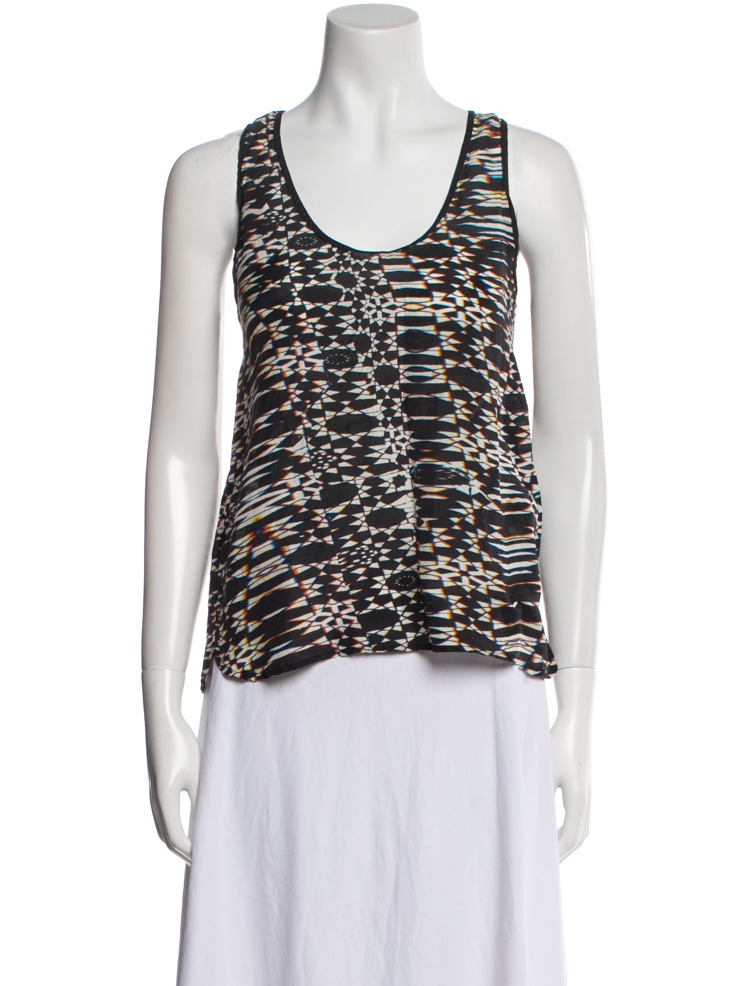 Maje Silk Printed Top