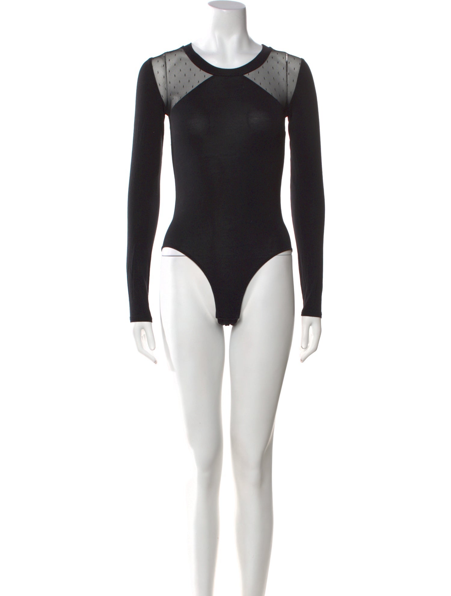 Maje Crew Neck Long Sleeve Bodysuit