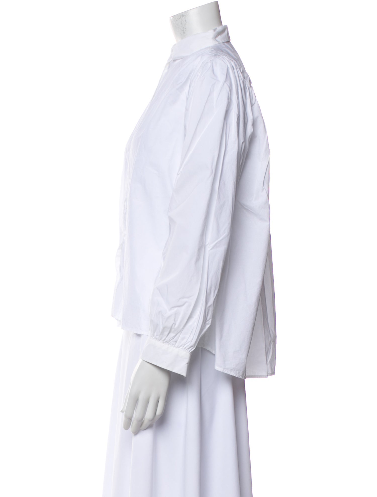 Maje Long Sleeve Button-Up Top