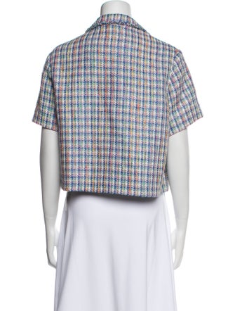 Maje Houndstooth Print Evening Jacket