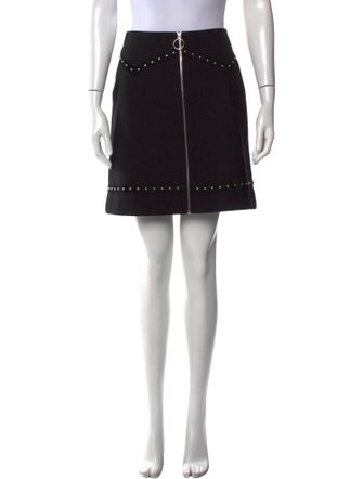Maje Studded Accents Mini Skirt