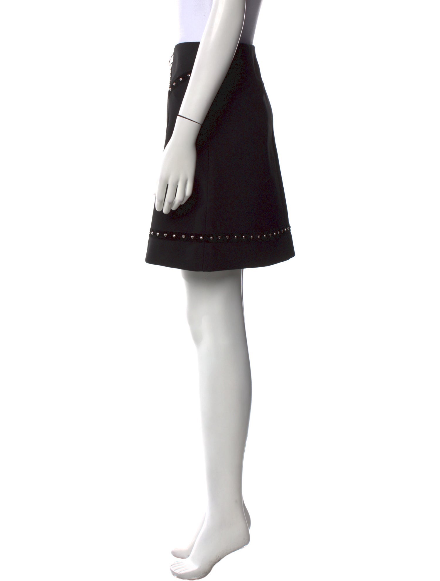 Maje Studded Accents Mini Skirt