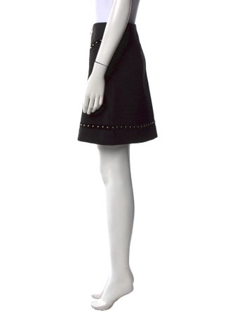 Maje Studded Accents Mini Skirt