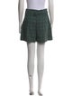 Maje Plaid Print Mini Shorts