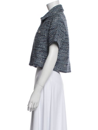 Maje Tweed Pattern Bolero