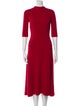 Maje Crew Neck Midi Length Dress