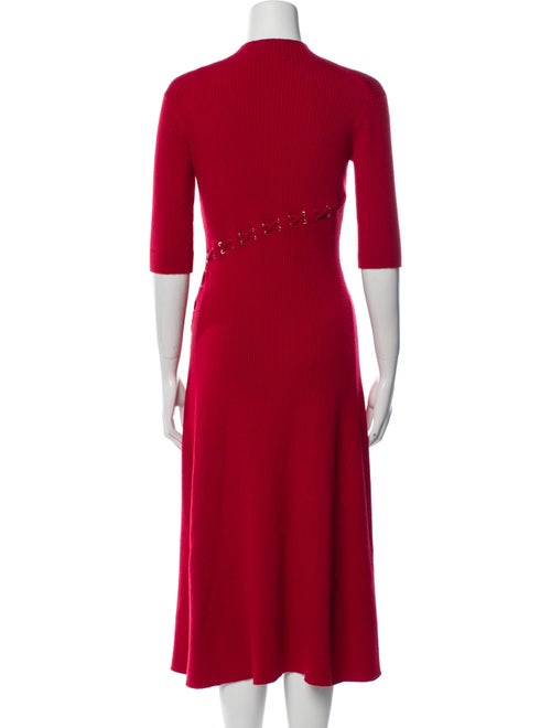 Maje Crew Neck Midi Length Dress