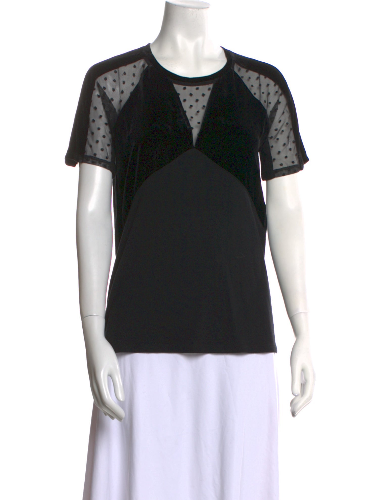 Maje Crew Neck Short Sleeve T-Shirt