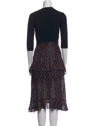 Maje Silk Midi Length Dress