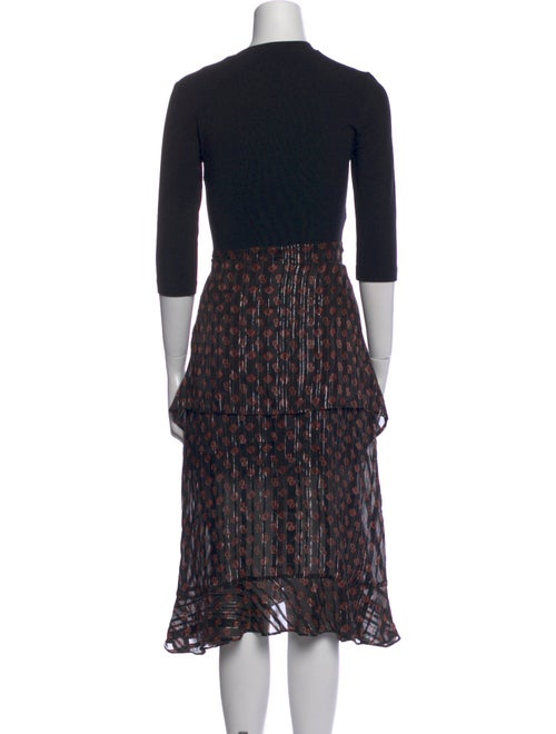 Maje Silk Midi Length Dress