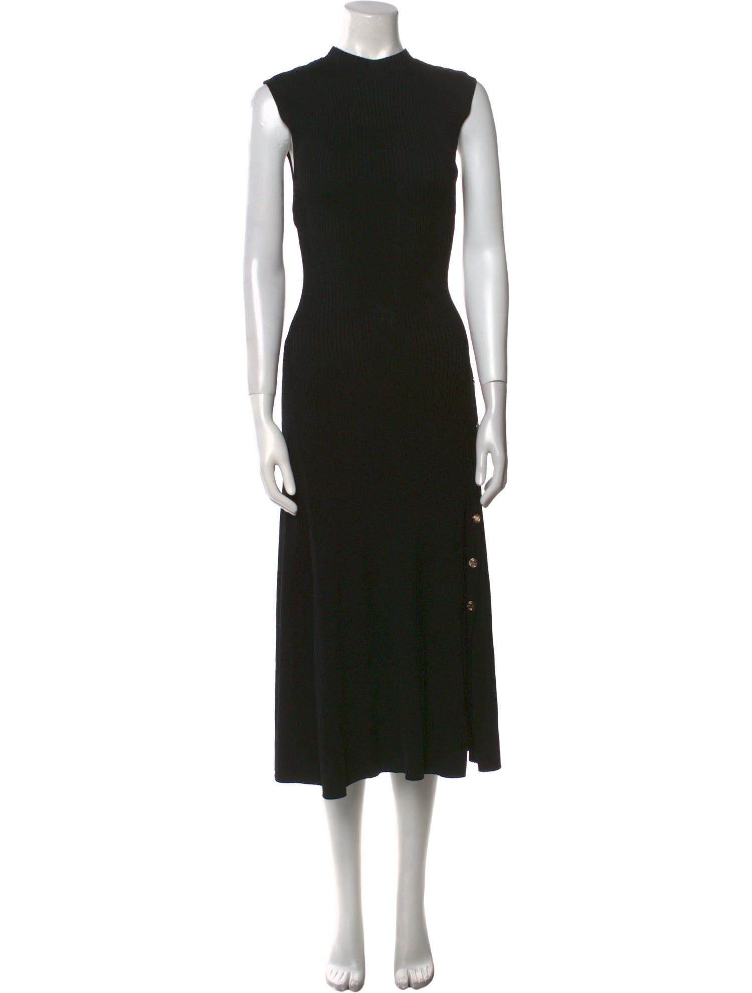 Maje Mock Neck Long Dress