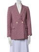 Maje Houndstooth Print Blazer
