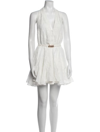 Maje V-Neck Mini Dress