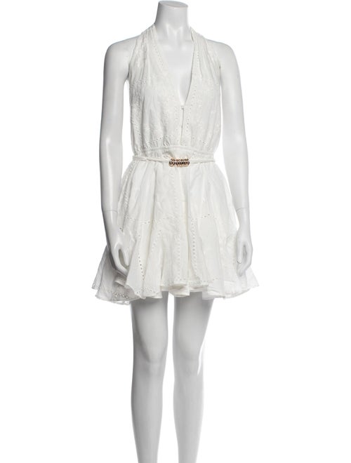 Maje V-Neck Mini Dress