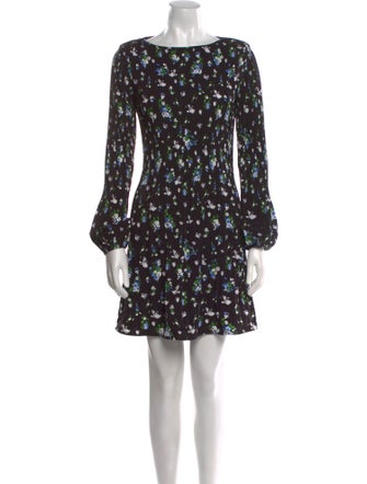Maje Floral Print Mini Dress