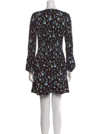 Maje Floral Print Mini Dress