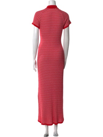 Maje Printed Long Dress