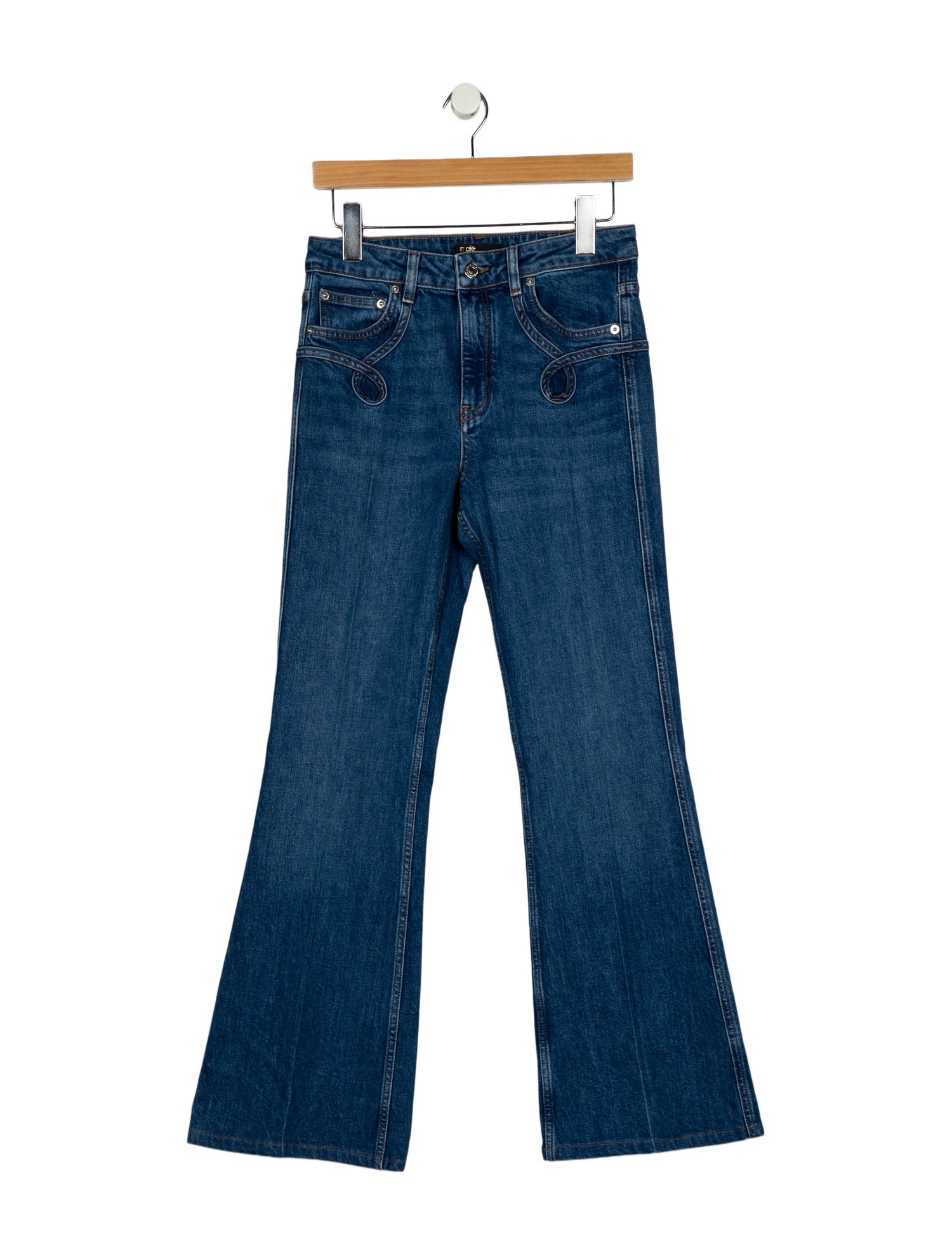 Maje High-Rise Wide Leg Jeans