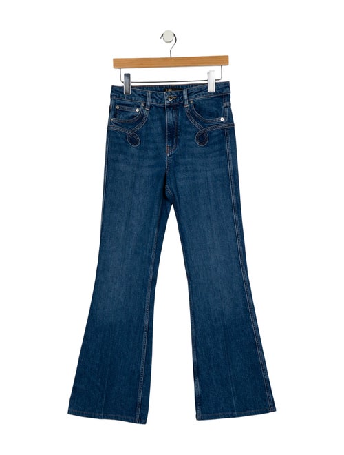 Maje High-Rise Wide Leg Jeans