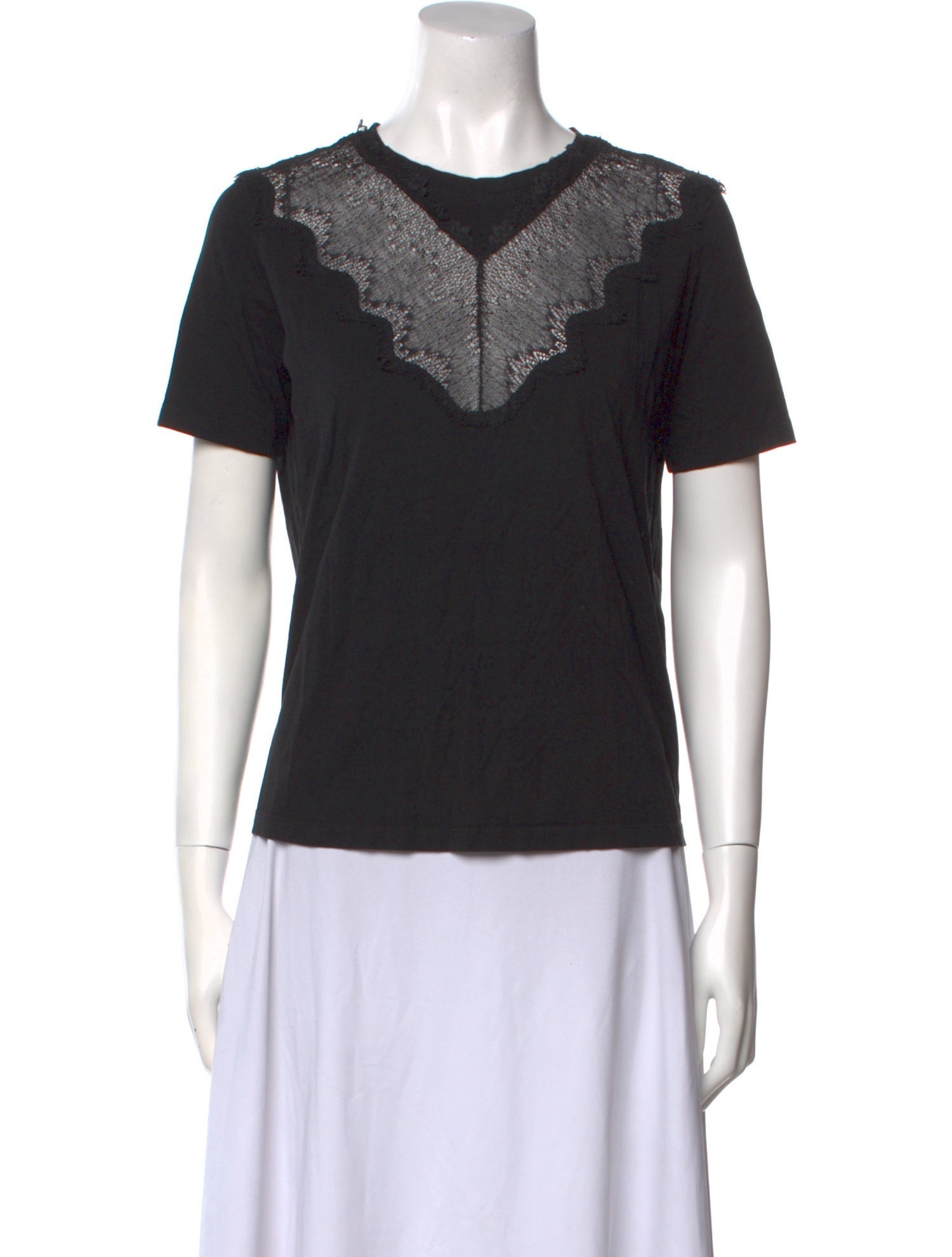 Maje Crew Neck Short Sleeve T-Shirt