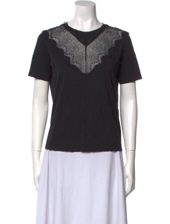 Maje Crew Neck Short Sleeve T-Shirt