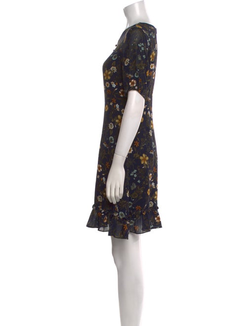 Maje Floral Print Mini Dress