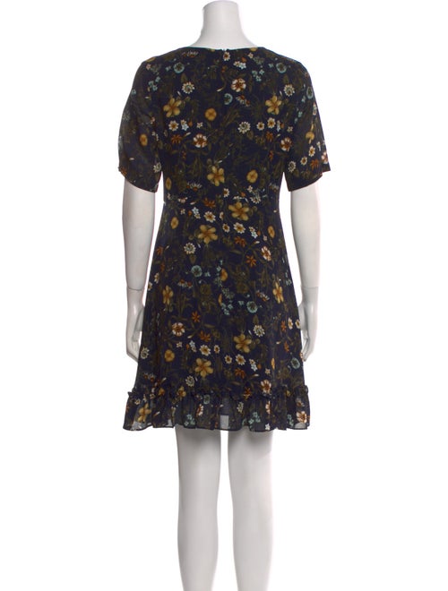 Maje Floral Print Mini Dress