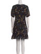 Maje Floral Print Mini Dress