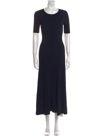 Maje Crew Neck Long Dress